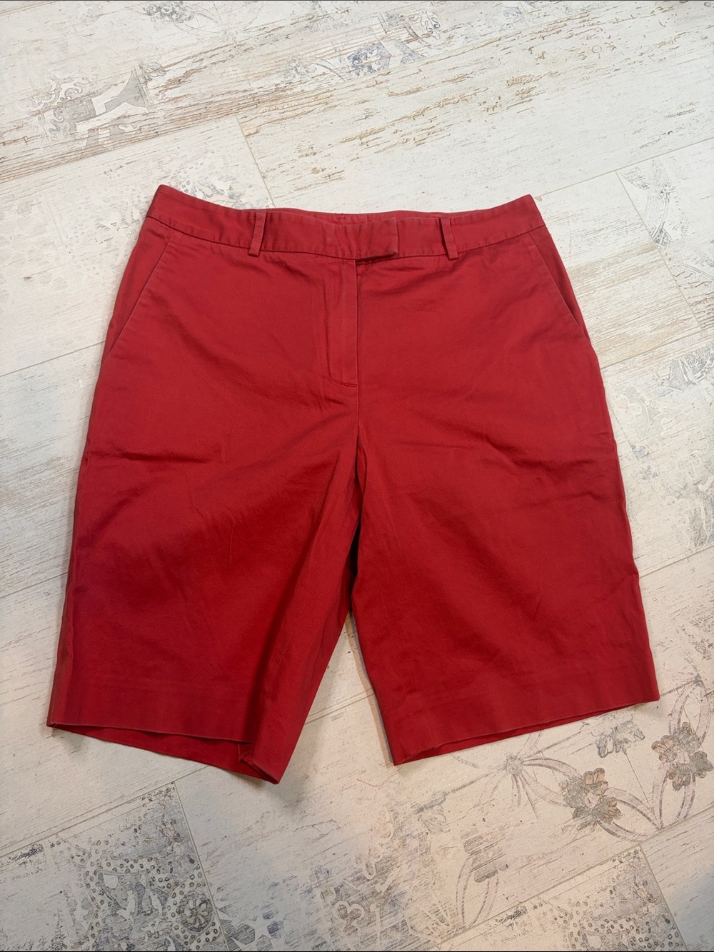 346 Brooks Brothers Burnt Coral Stretch Shorts Size 6
